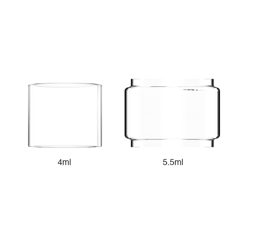 Zeus Dual için Yedek Pyrex Cam Tüp / Zeus X 5.5ml Vape Tankı için Ampul Gözlük