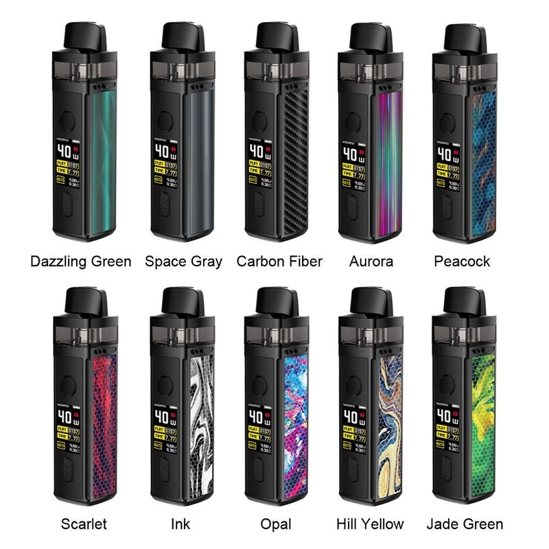 CRC FCC Pod Sistemi Başlangıç ​​Kitleri Voopoo Vinci 40w Pnp 0.3ohm 0.8ohm Bobin 1500mah
