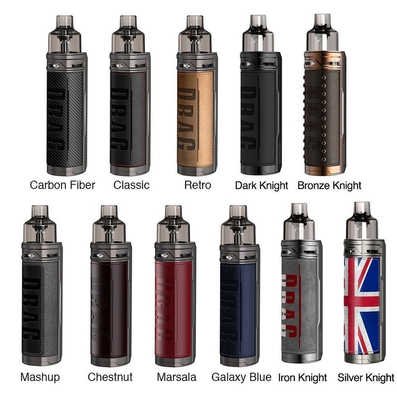 Voopoo Drag X 18650 Mod E Sigara Başlangıç ​​Kitleri 4.5ml Vinci Bobini Tekli 18650 Pil 80w