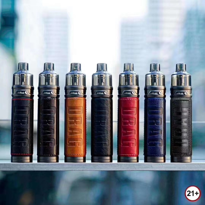 Voopoo Drag X 18650 Mod E Sigara Başlangıç ​​Kitleri 4.5ml Vinci Bobini Tekli 18650 Pil 80w