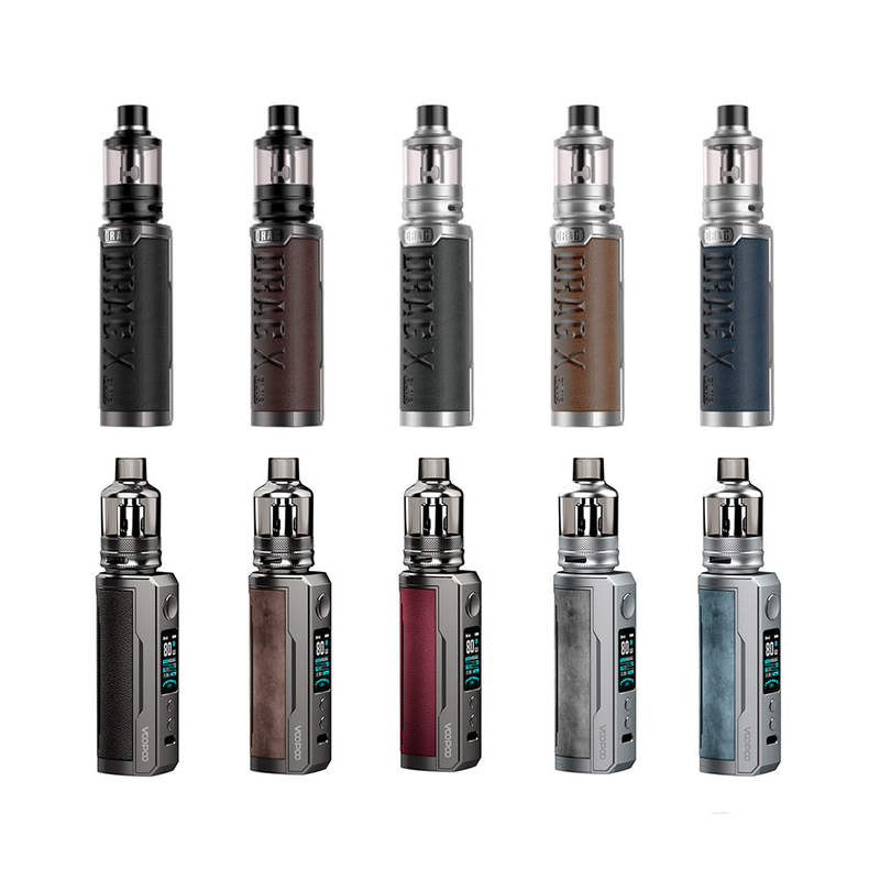 100w E Sağlık Sigara Başlangıç ​​Seti Tek 18650 21700 Pil Tpp Pod Tankı Voopoo Drag X Plus