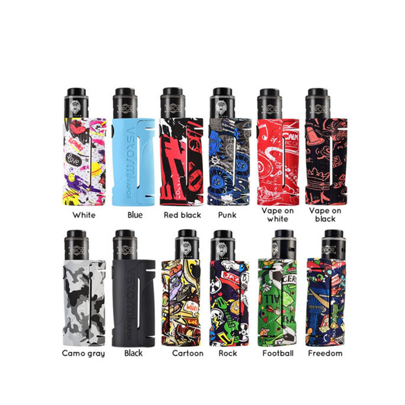 Buhar Fırtınası Eko Rda 90w Kutu Mod Kitleri E Sigara Başlangıç ​​Kitleri Tekli 18650 Pil 24mm
