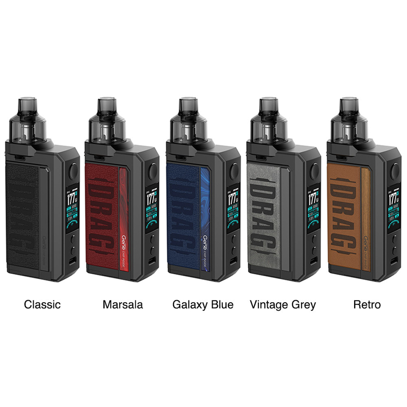 Çift 18650 Pod Mod 177w Kutu Mod Kitleri Pnp Bobinleri Voopoo Sürükle Max Vape
