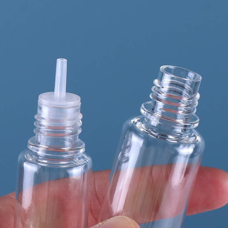 FCC Plastik PET V3 Boş Ejuice Şişesi Sigara E sıvı Şeffaf Şişe Renkli Vidalı Kapak