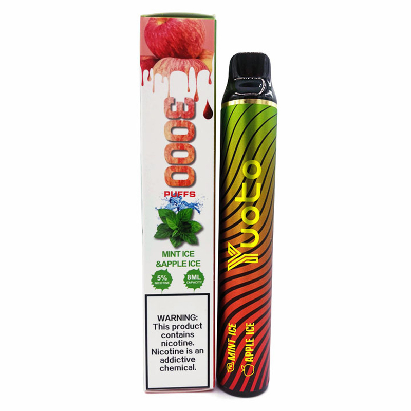 Tek Kullanımlık Aromalı Pod Vapes 3000 Puffs 1650mah 8ml Çift Lezzet Yuoto Anahtarı