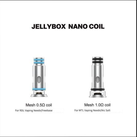 Rincoe Jellybox SE / Nano X / Air X Kiti 1.0Ω / 0.5Ω için Lelote Jellybox Nano Yedek Bobin