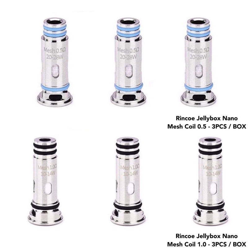 Rincoe Jellybox SE / Nano X / Air X Kiti 1.0Ω / 0.5Ω için Lelote Jellybox Nano Yedek Bobin