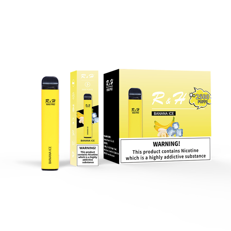 Tek Kullanımlık Pod Vapes Max Pro 8ml 950mah 2500 Puffs 1.3ohm Mesh Bobin Tek Kullanımlık Kit