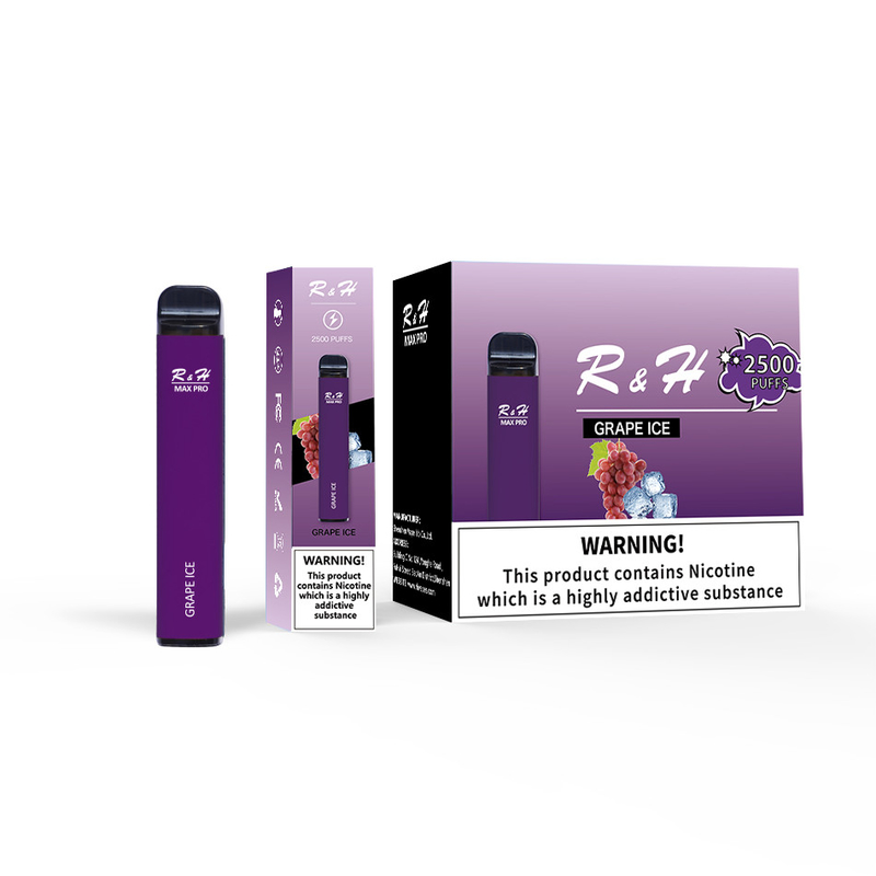 Tek Kullanımlık Pod Vapes Max Pro 8ml 950mah 2500 Puffs 1.3ohm Mesh Bobin Tek Kullanımlık Kit