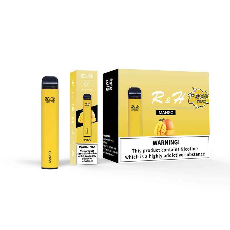 Tek Kullanımlık Pod Vapes Max Pro 8ml 950mah 2500 Puffs 1.3ohm Mesh Bobin Tek Kullanımlık Kit