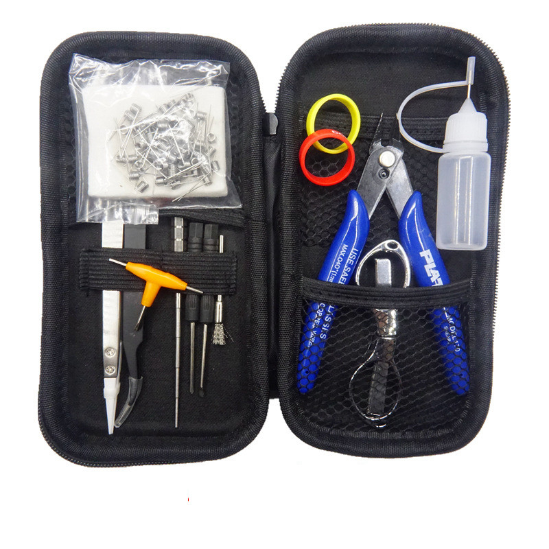 Mini Vape DIY X6 Alet Kiti Elektronik Sigara Aksesuarları Çanta Bandı Bobin Jig Pamuk
