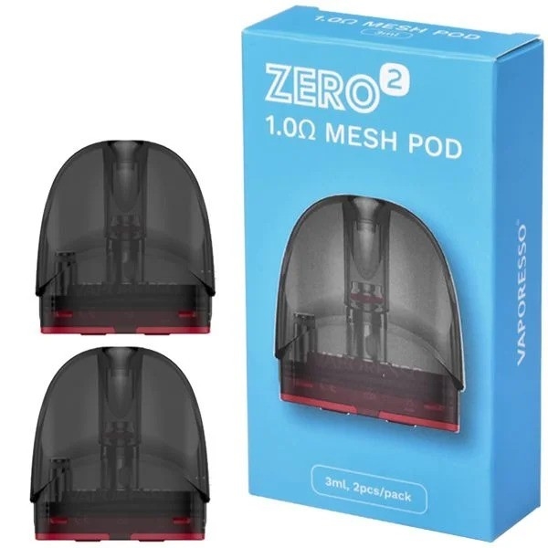2 adet Mesh 1.0ohm Vaporesso Zero 2 Kartuş Görünür Pod PTF Dolum Sistemi