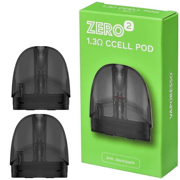 Vaporesso Zero 2 Boş Vape Pod Kartuşu 2 adet 1.3ohm Ccell (1.0ohm Mesh Pod'lar)