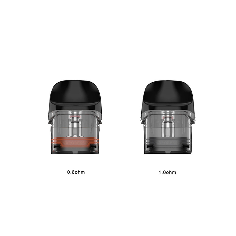 Vaporesso Luxe QS Boş Pod Kartuşları 2ml 0.6ohm 1.0ohm 4adet Luxe QS Kiti / Luxe Q Kiti
