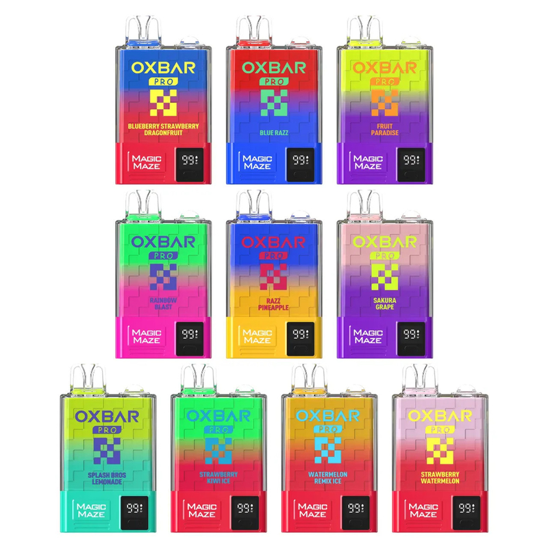 Oxbar Magic Maze Pro 10k Tek kullanımlık Vaporizer 10000 puffs 900mah 18ml sıvı 5% Tek kullanımlık Vapes Kit