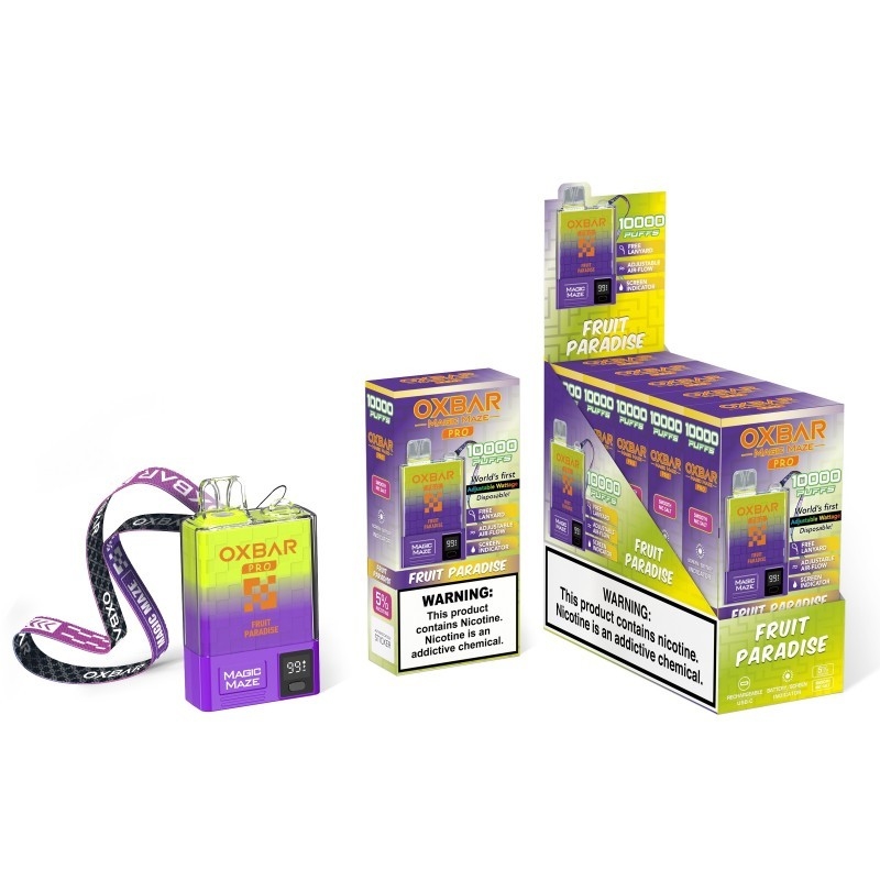 Oxbar Magic Maze Pro 10k Tek kullanımlık Vaporizer 10000 puffs 900mah 18ml sıvı 5% Tek kullanımlık Vapes Kit