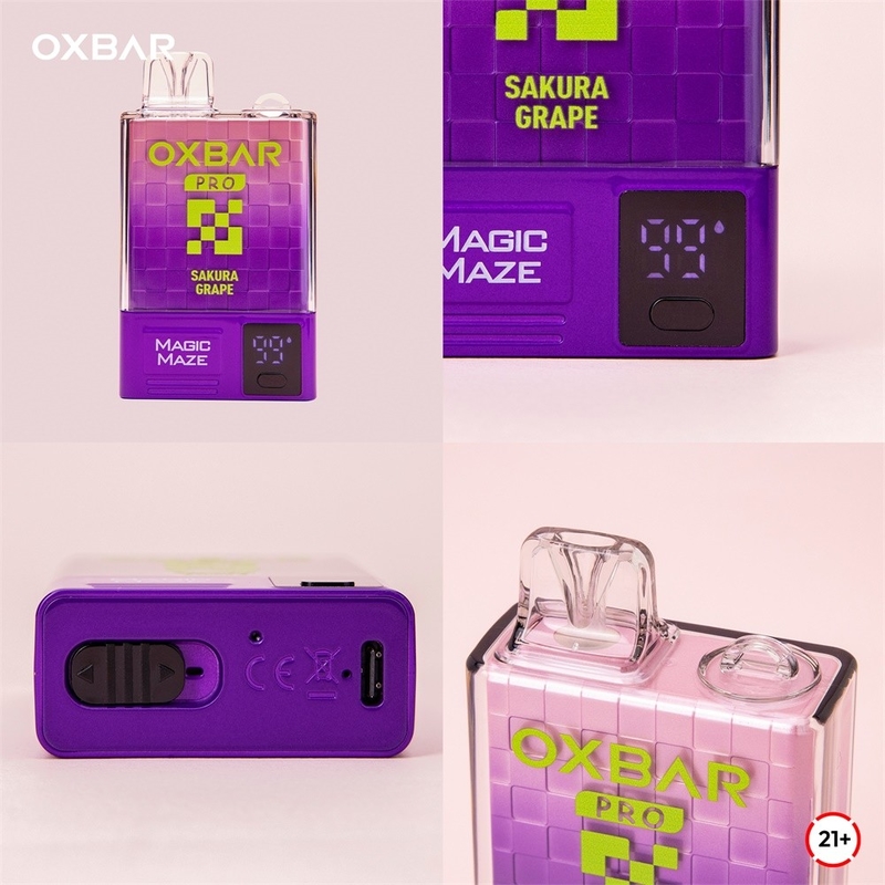 Oxbar Magic Maze Pro 10k Tek kullanımlık Vaporizer 10000 puffs 900mah 18ml sıvı 5% Tek kullanımlık Vapes Kit