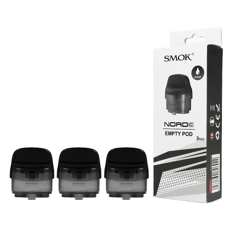 SMOK Nord C Boş Pod Patron 4.5ml 3pcs/ Pack Top doldurma Boş Podlar