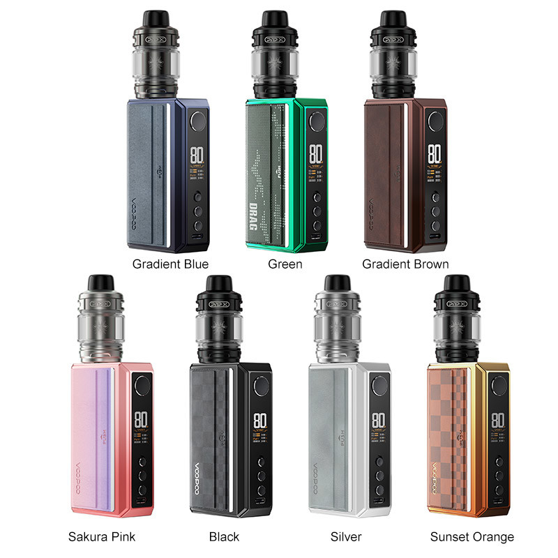 Voopoo Drag 5 Pod Mod kit 177w 18650 PnP X bobini 5.5ml ile pil kitleri
